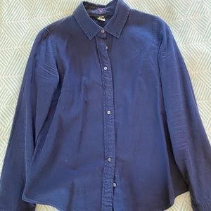 J. Crew Navy Button Down Shirt, Size 6